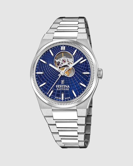 Imagen 0 de Reloj de hombre F20053/2 Swiss Made Rivé Automatic de acero plateado