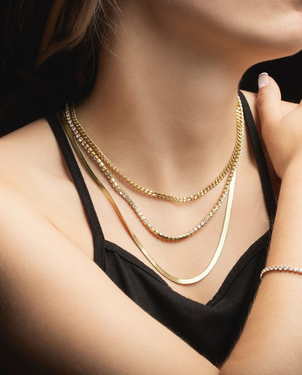 Colar Lotus Style Ls2342-1/2 Urban Woman de Aço Inoxidável com Acabamento Brilhante Dourado-2