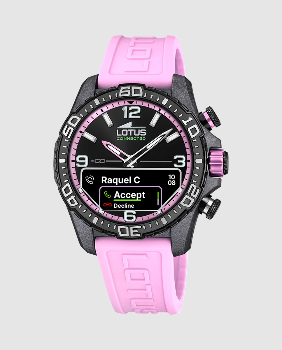 Smartwatch 20000 9 Connected D de Borracha Rosa Rosa / Preto-1