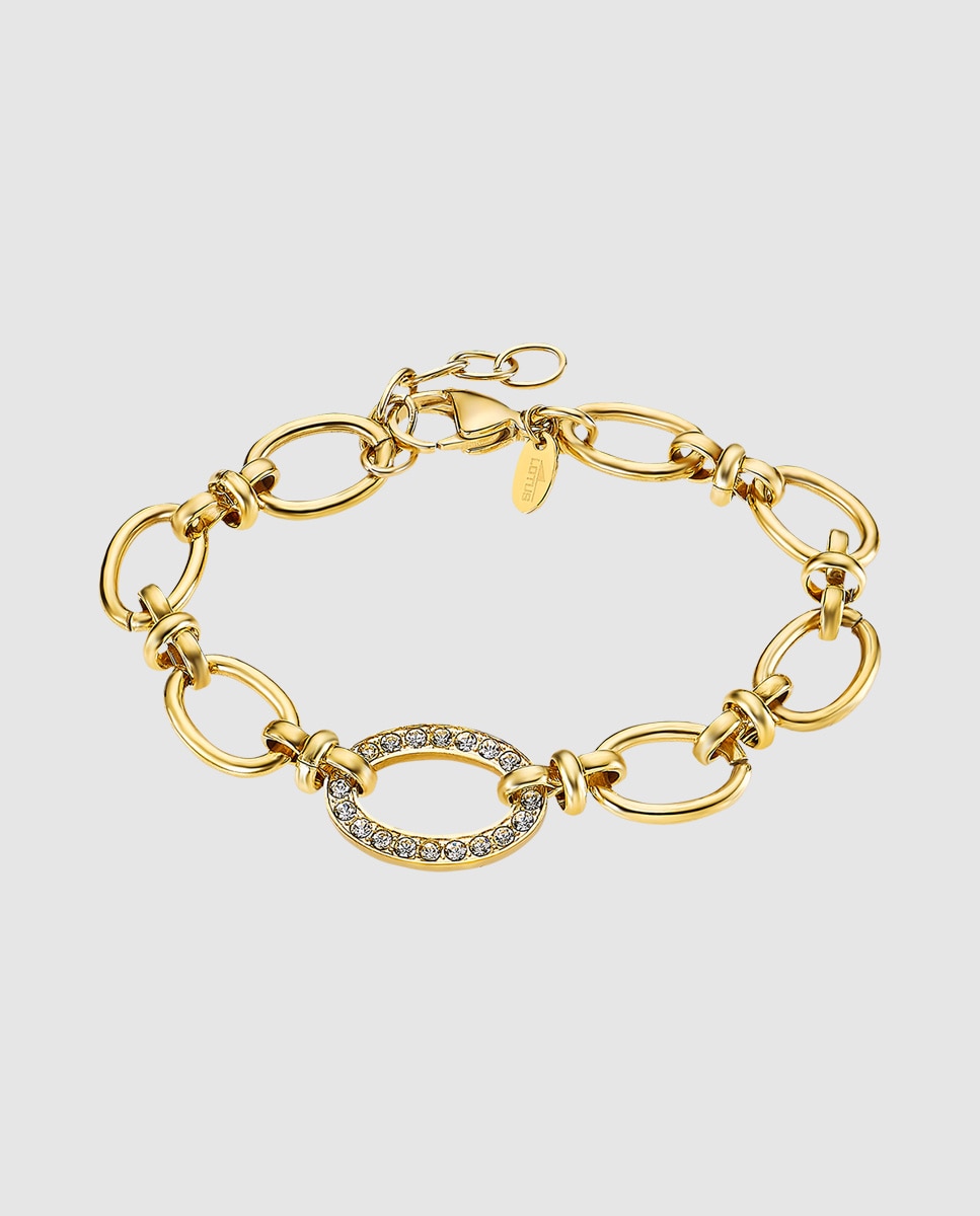 Pulseira de Elos Lotus Style Ls2360-2 1 Urban Woman de Aço Inoxidável com Acabamento Brilhante Dourado-1
