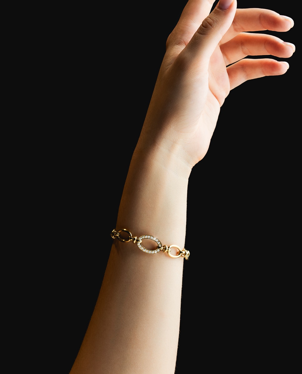 Pulseira de Elos Lotus Style Ls2360-2 1 Urban Woman de Aço Inoxidável com Acabamento Brilhante Dourado-2