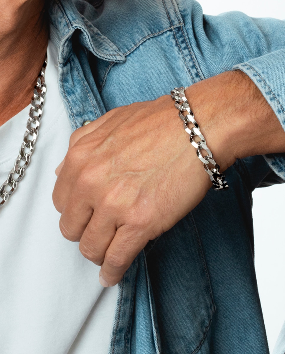 Pulseira Lotus Style Ls2361-2/1 Men In Black de Aço Inoxidável com Acabamento Brilhante Prateado-2