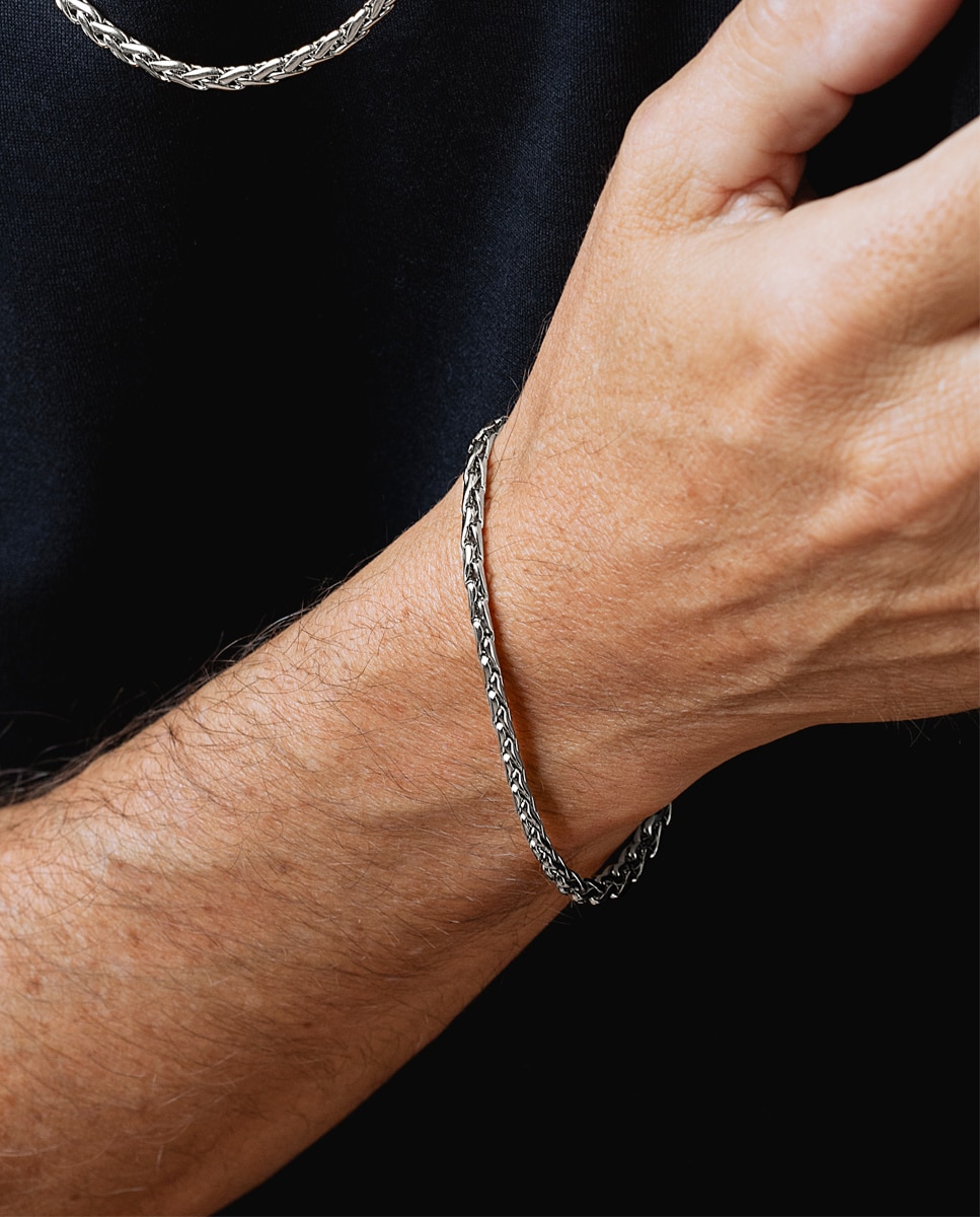 Corrente Lotus Style Ls2366-1 1 Urban Man de Aço Inoxidável com Acabamento Brilhante Prateado-2