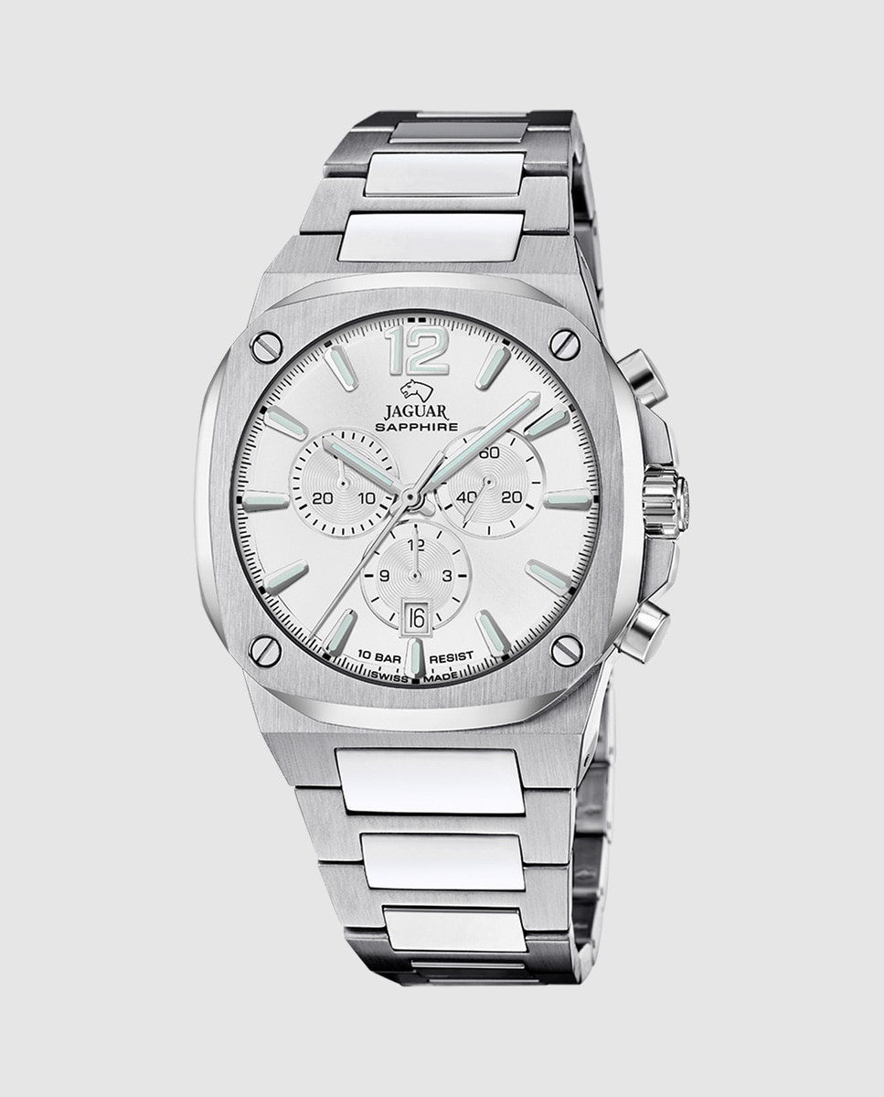Imagen 0 de Reloj de hombre j1025/4 swiss made rondcarre de acero plata Plata