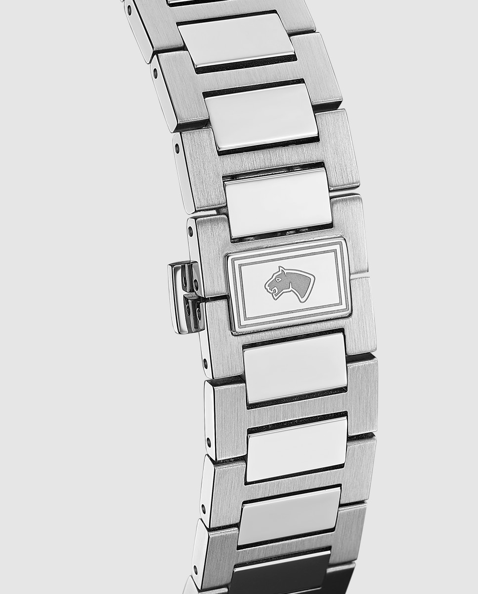 Reloj de hombre j1025/4 swiss made rondcarre de acero - Jaguar - Plata Plata-2
