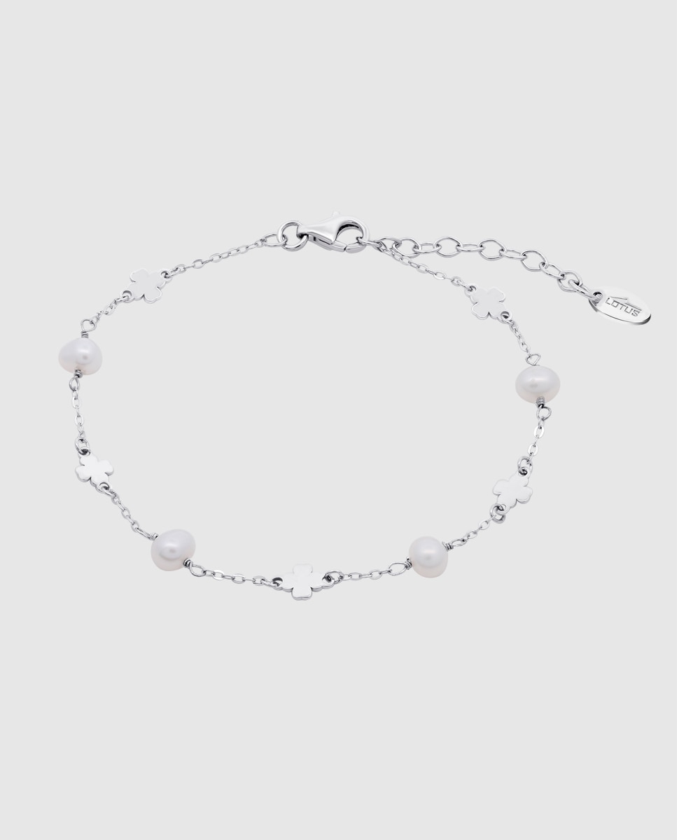 Imagen 0 de Pulsera lotus silver lp3856-2/1 pearls de plata acabado brillo con perlas Plateado