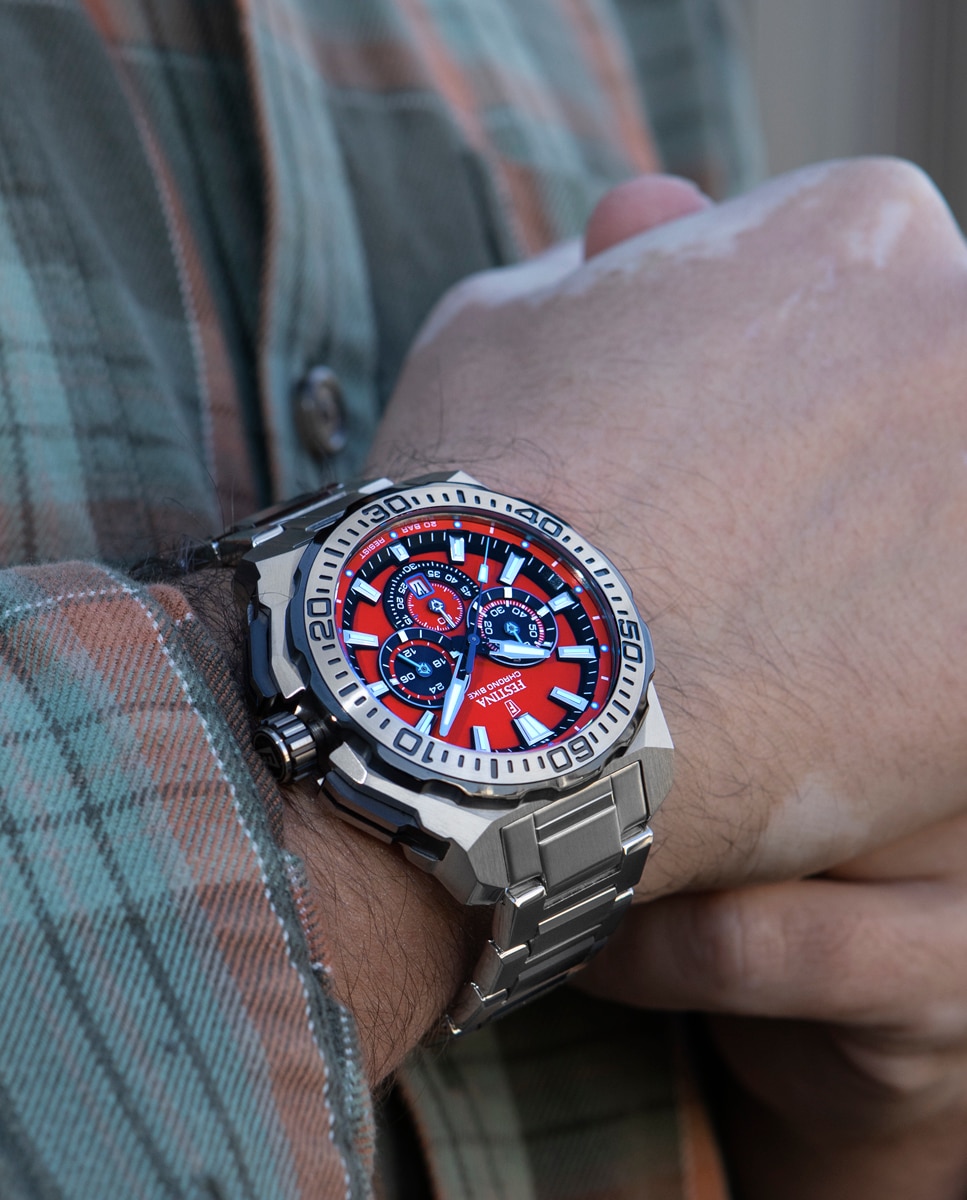 Reloj de hombre F20724/5 Chrono Bike de acero plata · Festina · El