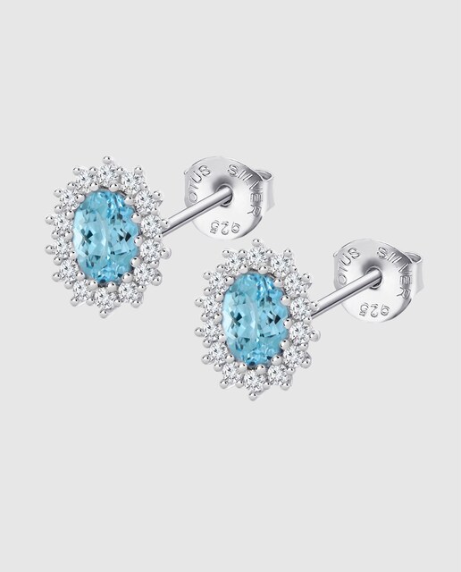 Imagen 0 de Pendiente Lotus Silver LP3459-4/5 Colors de plata acabado brillo con circonita