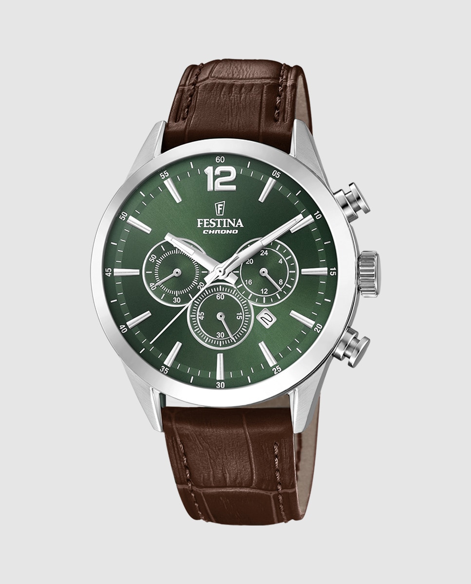 Imagen 0 de Reloj de hombre f20542/8 timeless chronograph de piel marrón Marrón