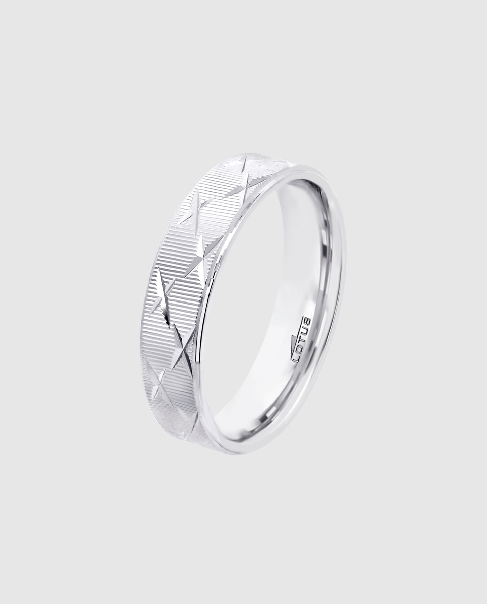 Anillo lotus silver lp3863-3 love ring de plata acabado mate - Plata Plata-1