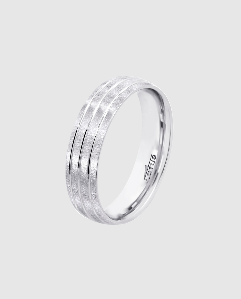 Anillo lotus silver lp3866-3 love ring de plata acabado mate - Plata Plata-1