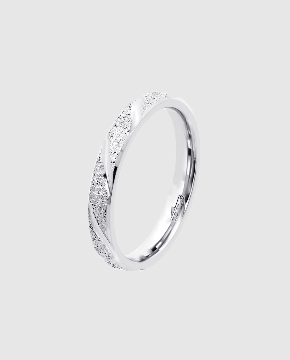 Anillo lotus silver lp3865-3 love ring de plata acabado mate - Plata Plata-1