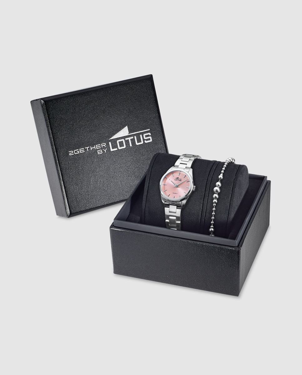 Reloj de Mujer 19006/2 2GETHER en acero plateado con Pulsera de acero de Regalo Plata-1