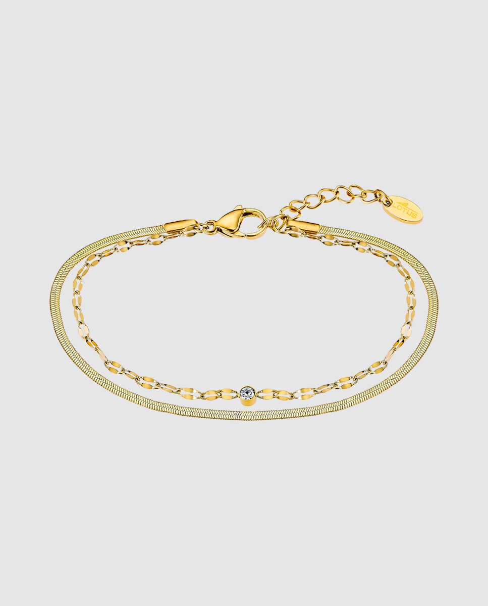 Reloj de mujer 19009/5 2gether en acero dorado con pulsera de acero de regalo - LOTUS - Oro Oro-3