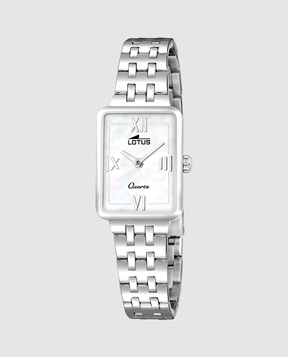 Reloj de mujer 19032/2 2gether en acero plateado con pulsera de acero de regalo - LOTUS - Plata Plata-2