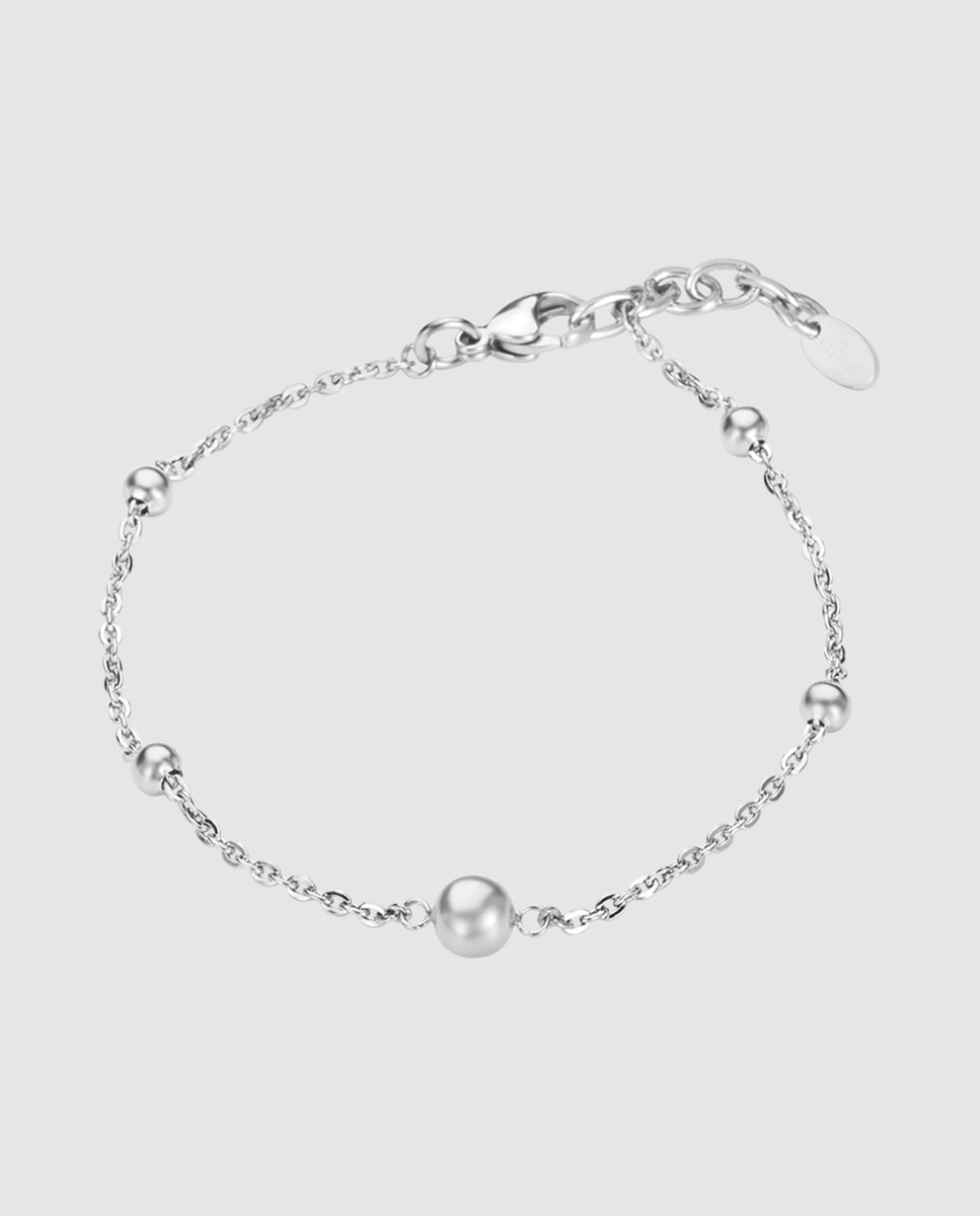 Reloj de mujer 19032/2 2gether en acero plateado con pulsera de acero de regalo - LOTUS - Plata Plata-3