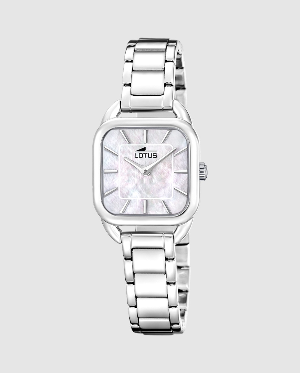 Reloj de mujer 19020/1 2gether en acero plateado con pulsera de acero de regalo - LOTUS - Plata Plata-2