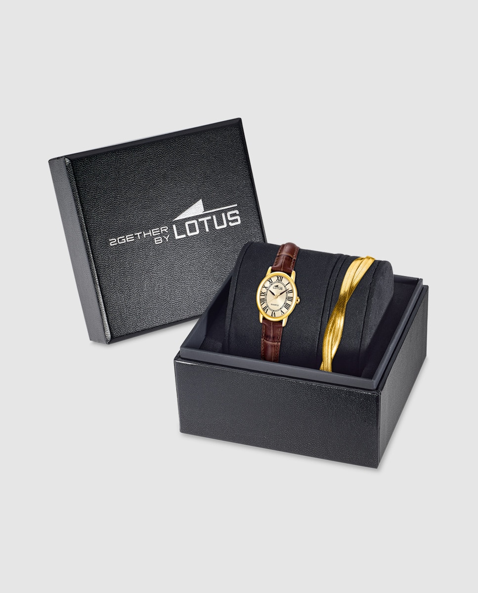 Reloj de mujer 19019/2 2gether de piel marrón