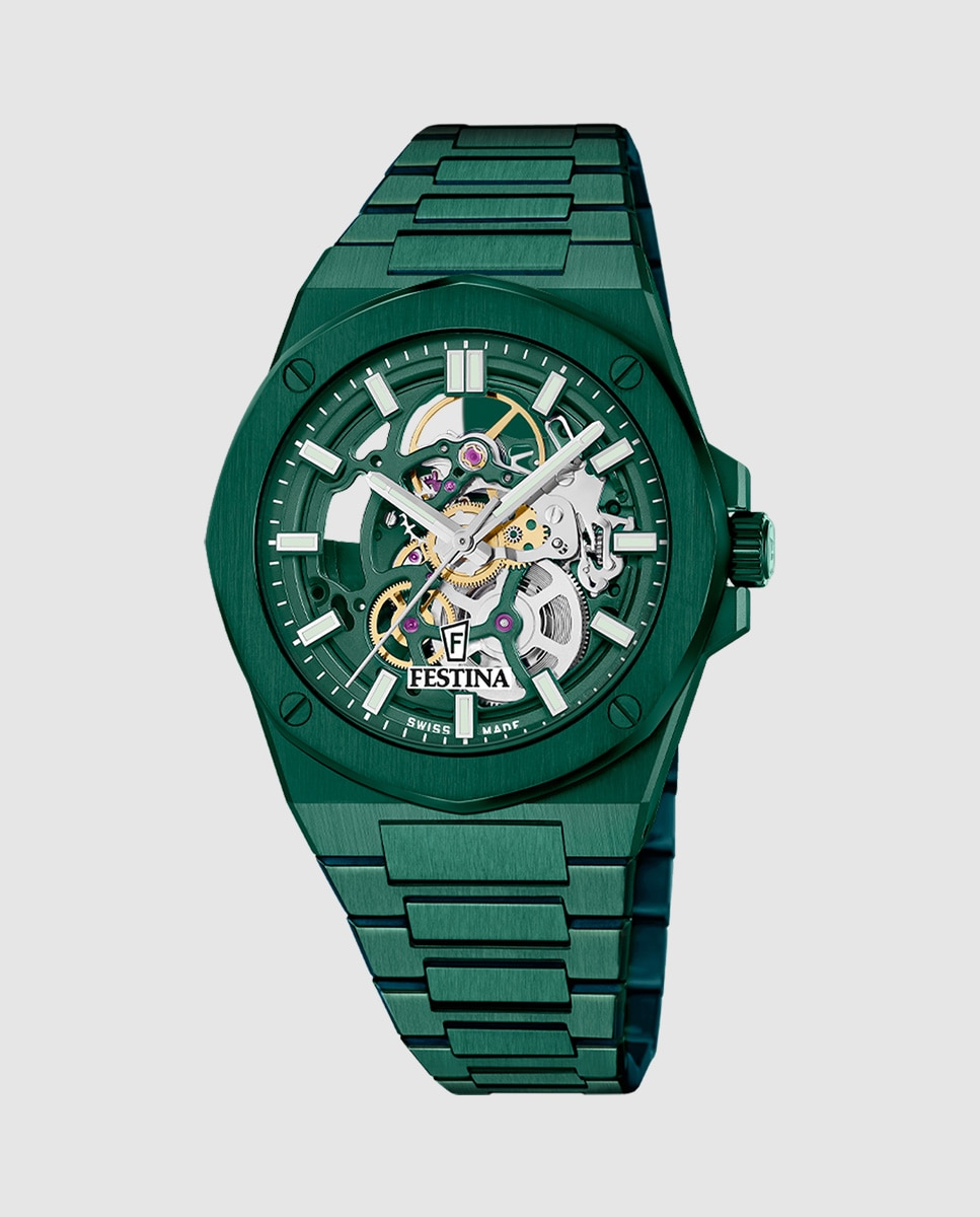 Reloj de hombre f22012/1 swiss made automatico - Festina - Verde Verde-1