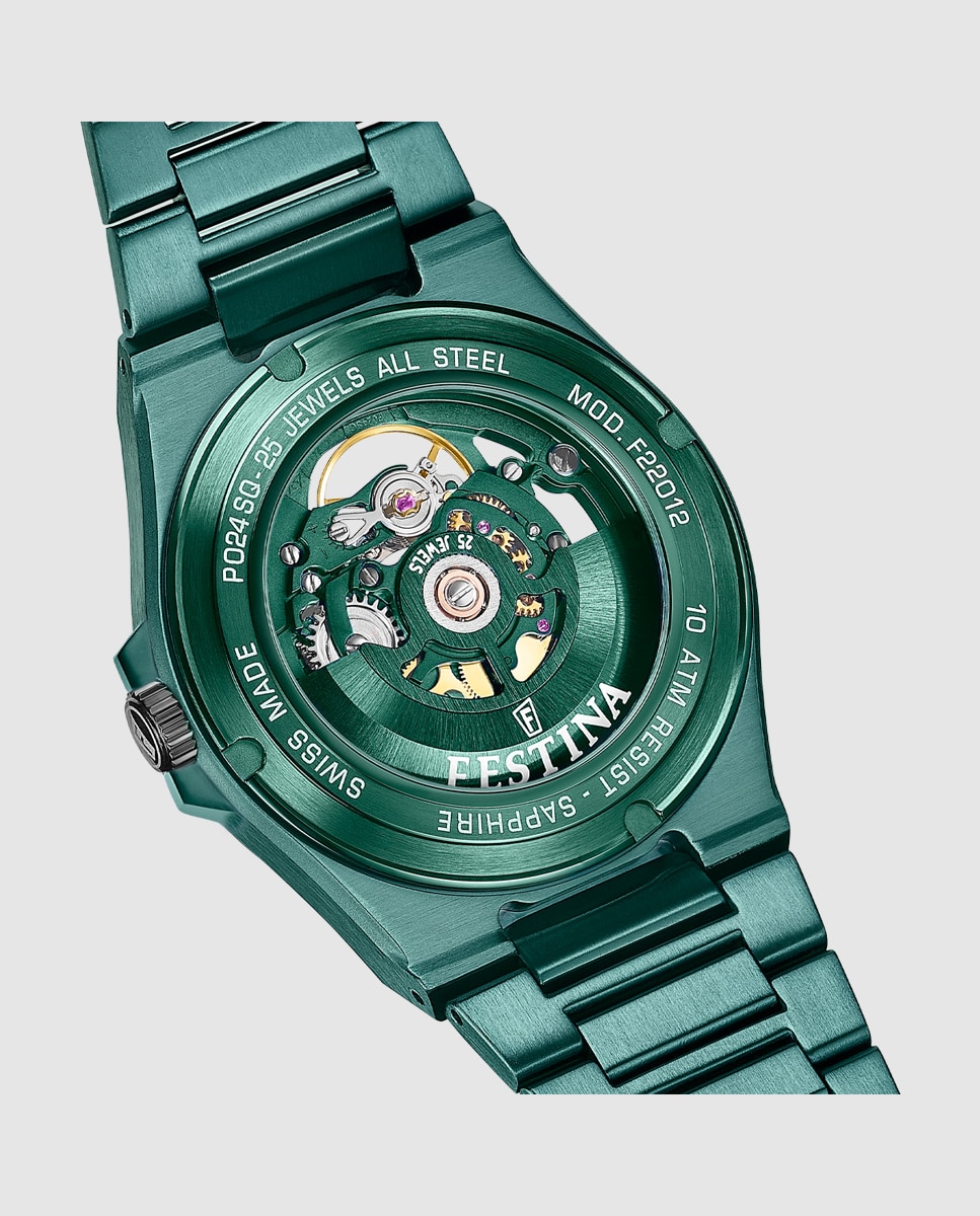 Reloj de hombre f22012/1 swiss made automatico - Festina - Verde Verde-3