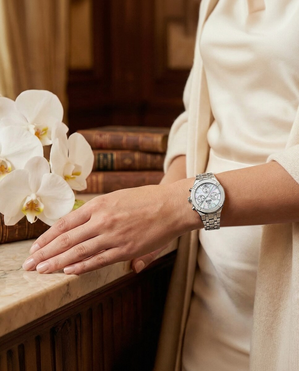 Reloj de mujer j1053/1 diplomatic de acero - Jaguar - Plateado Plateado-5