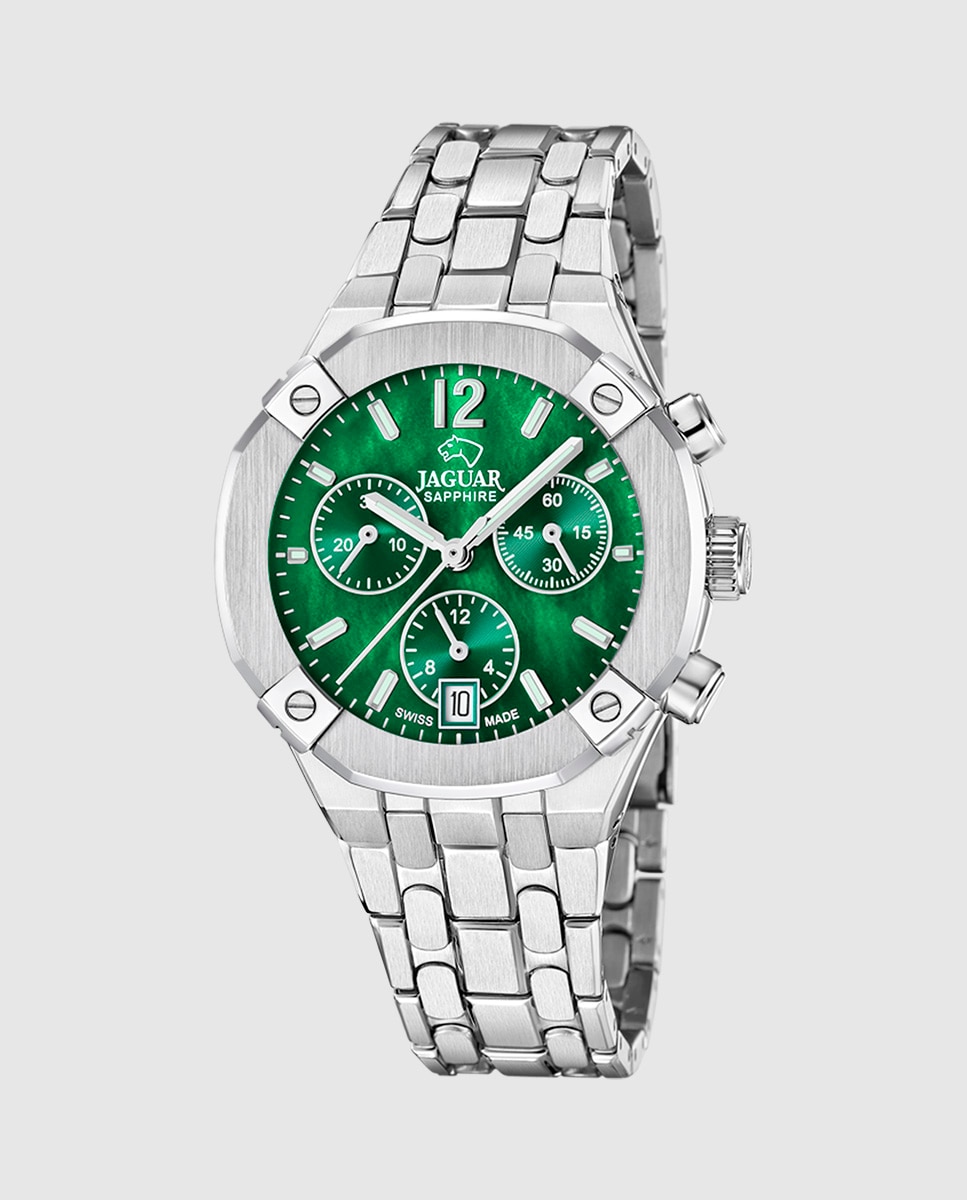 Reloj de mujer j1053/4 diplomatic de acero plateado Plateado Jaguar Plateado-1