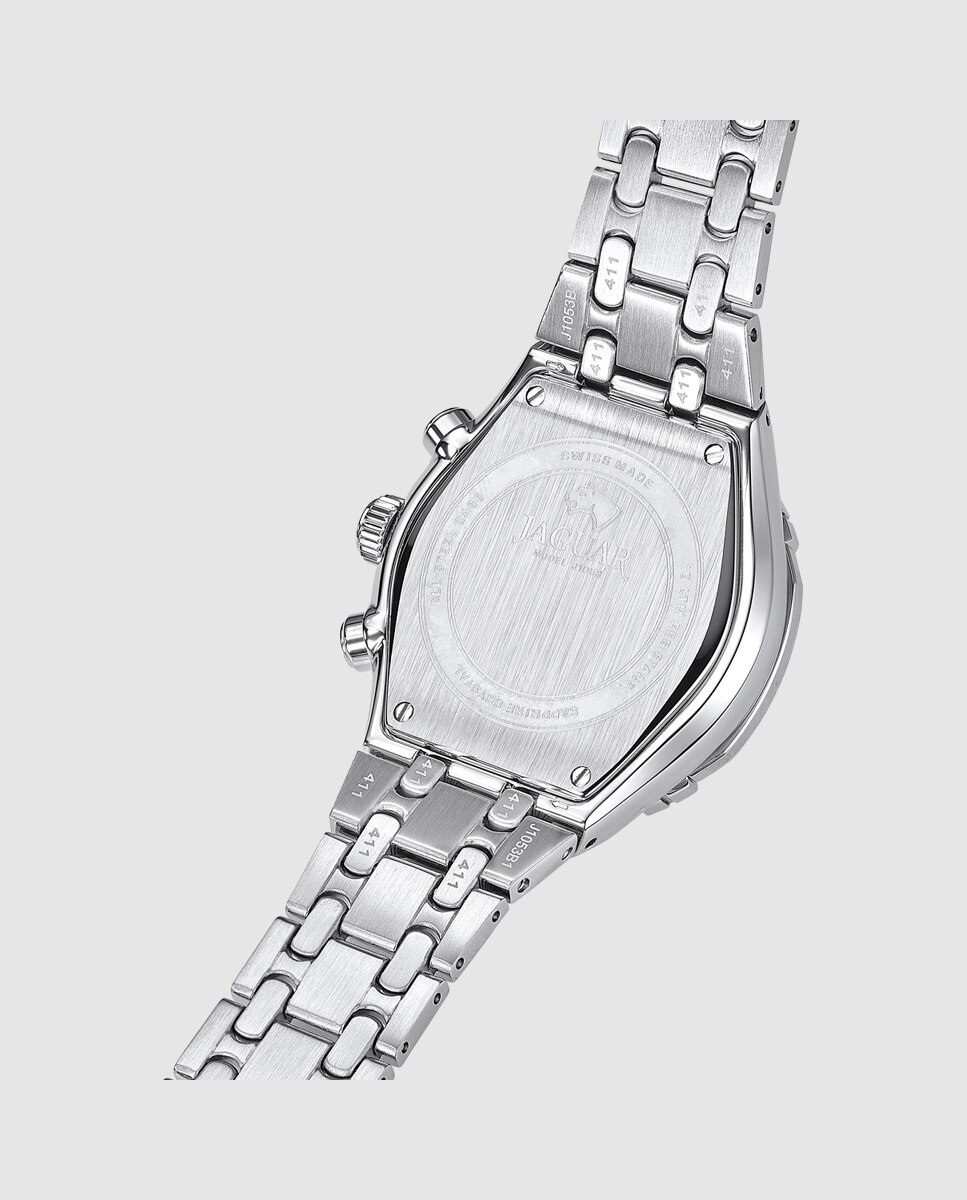 Reloj de mujer j1053/4 diplomatic de acero plateado Plateado Jaguar Plateado-4