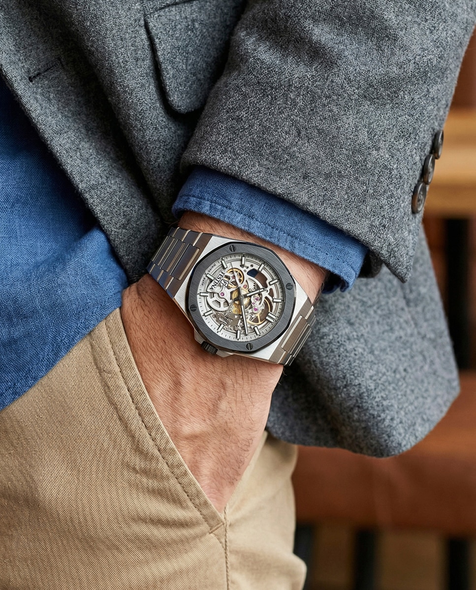 Reloj de hombre f22008/1 swiss made automatico - Festina - Plateado Plateado-7