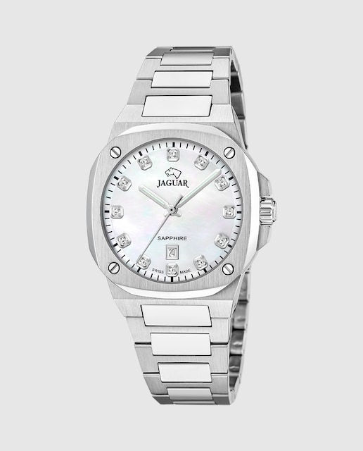 Imagen 0 de Reloj de mujer J1027/5 Rondcarre de acero plata