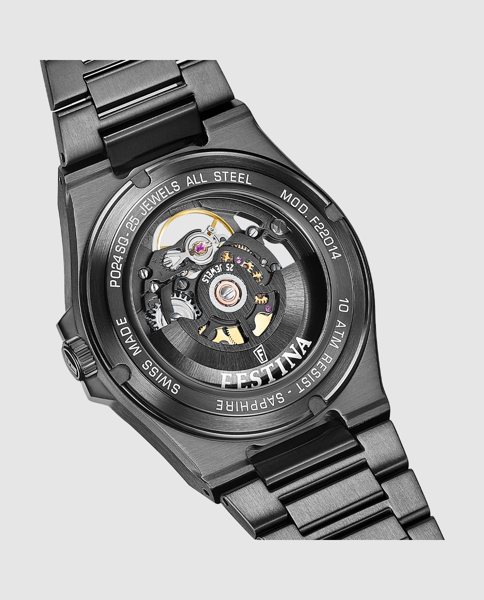 Reloj de hombre f22014/1 swiss made automatico - Festina - Negro Negro-3