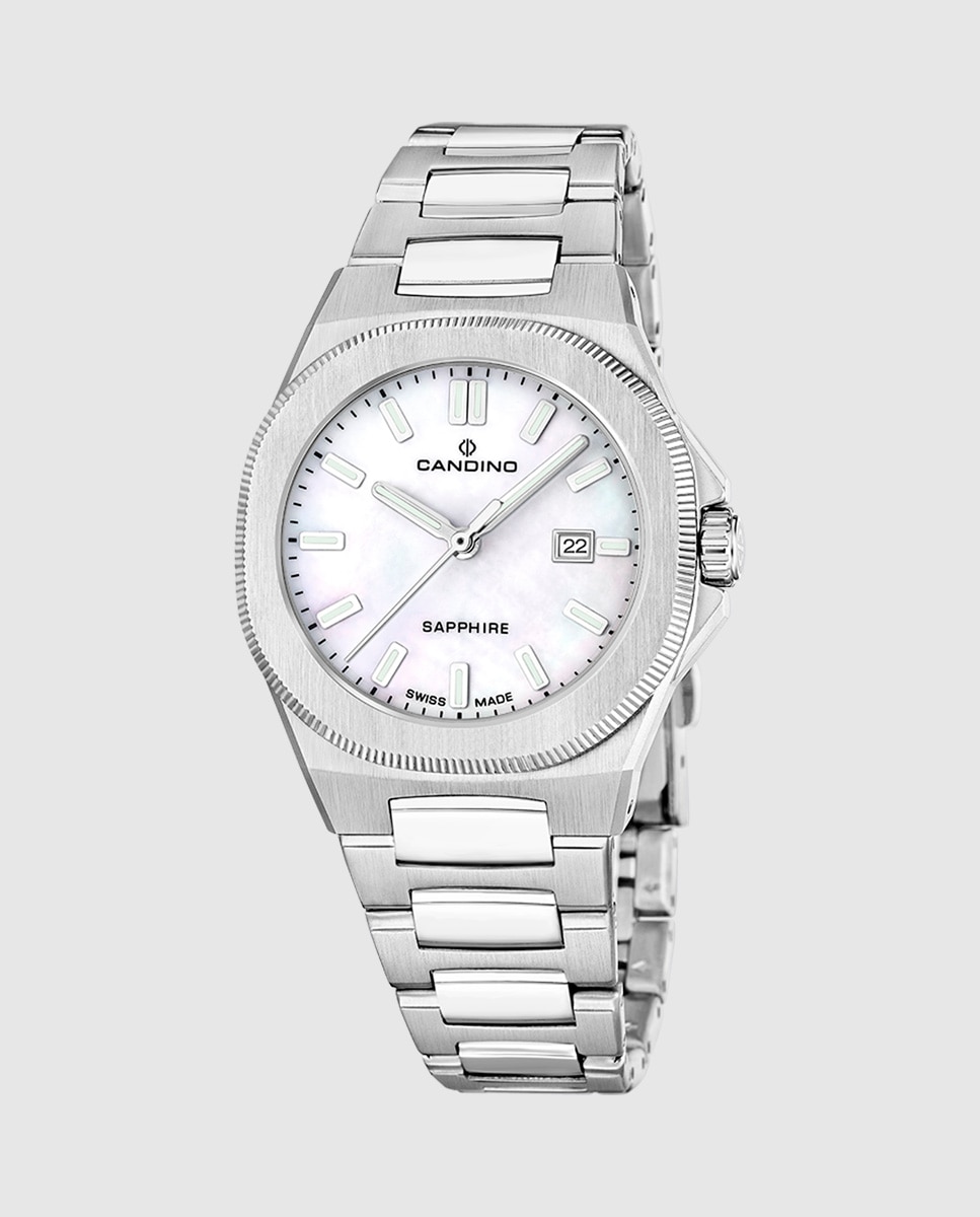 Imagen 0 de Reloj de mujer c4800/1 couple classic de acero plata Plata