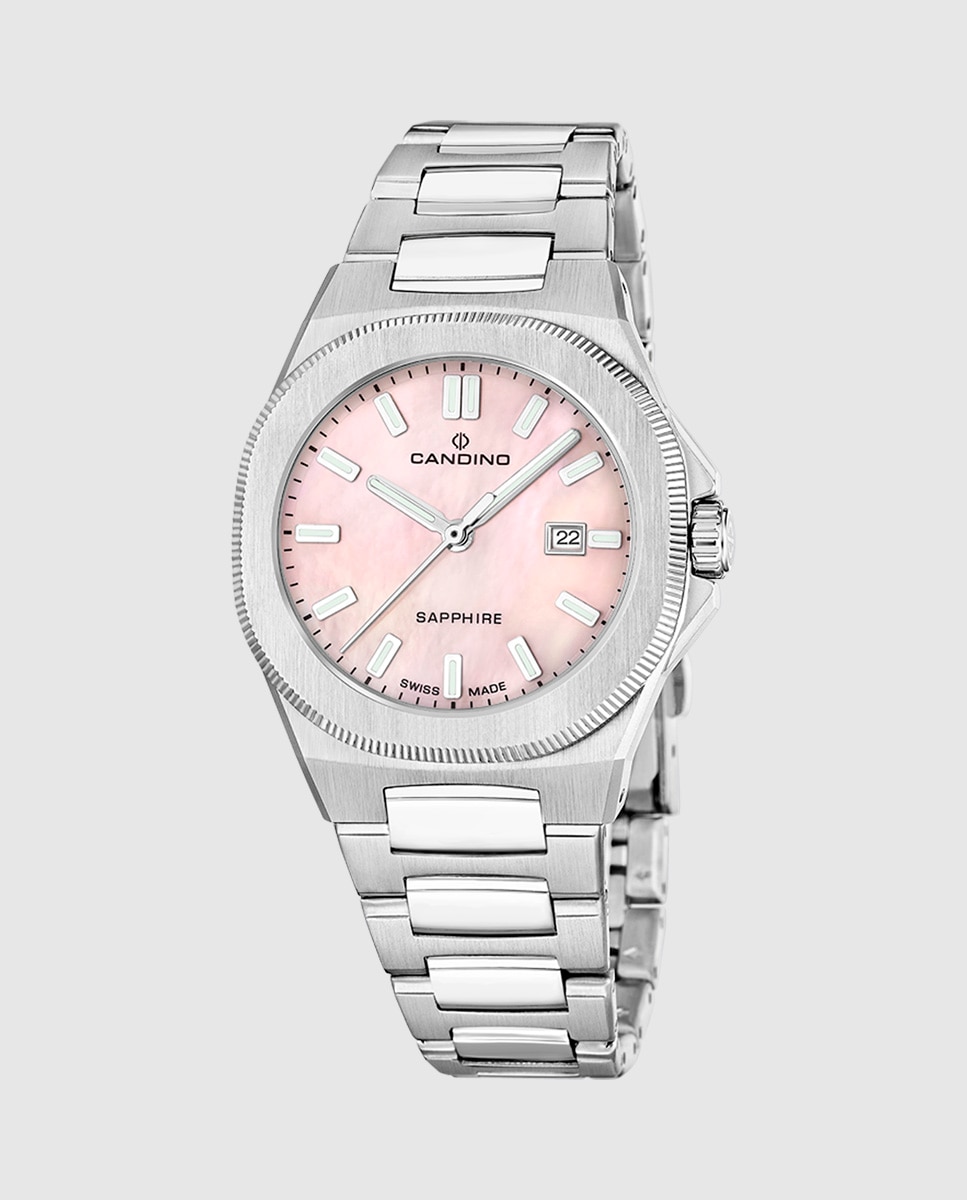Imagen 0 de Reloj de mujer c4800/2 couple classic de acero plata Plata