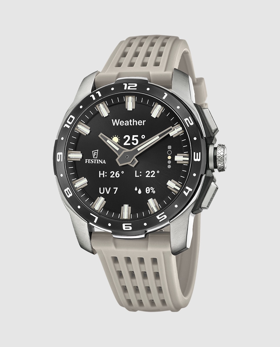 Smartwatch de hombre f23305 7 connected full d de caucho - Festina - Gris Gris-1