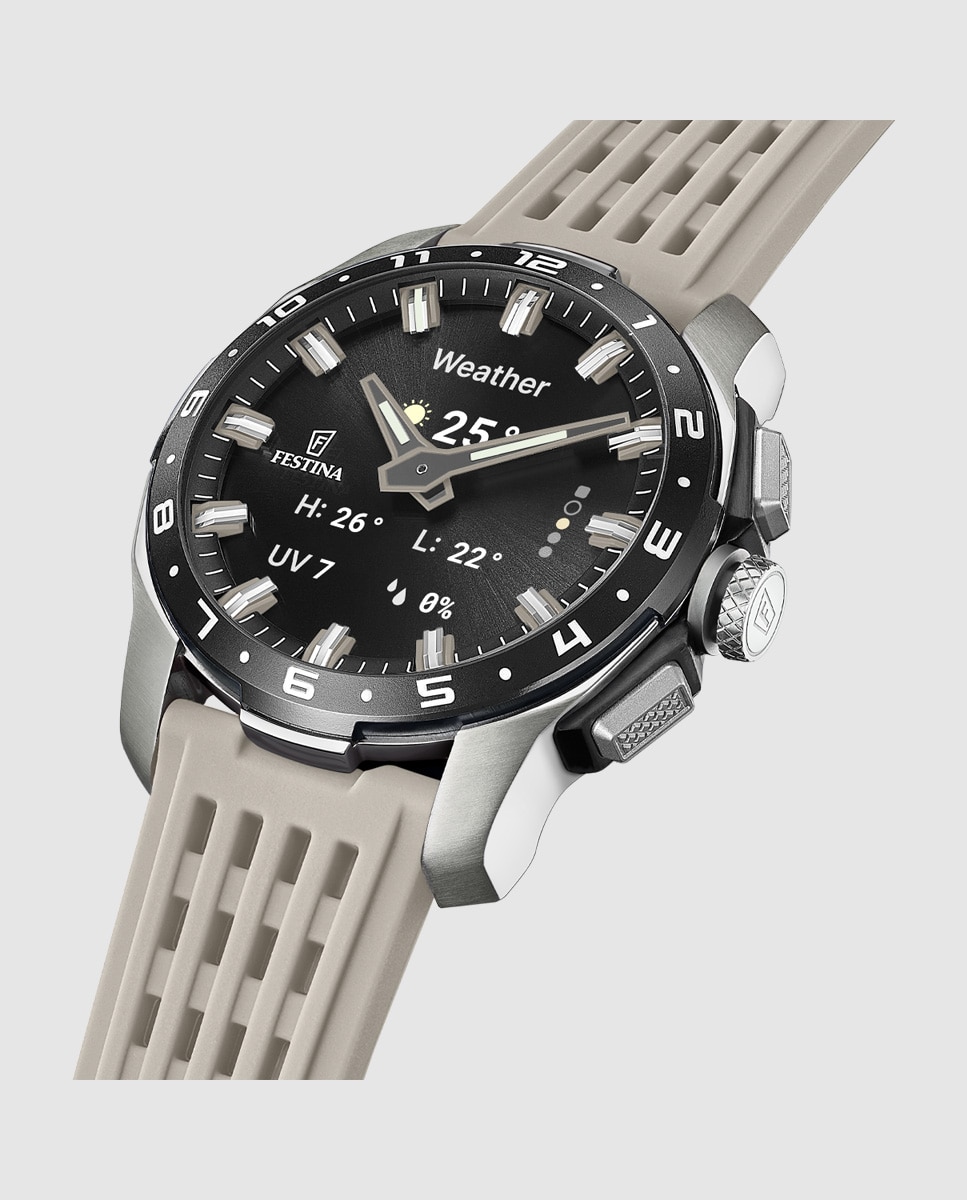 Smartwatch de hombre f23305 7 connected full d de caucho - Festina - Gris Gris-2