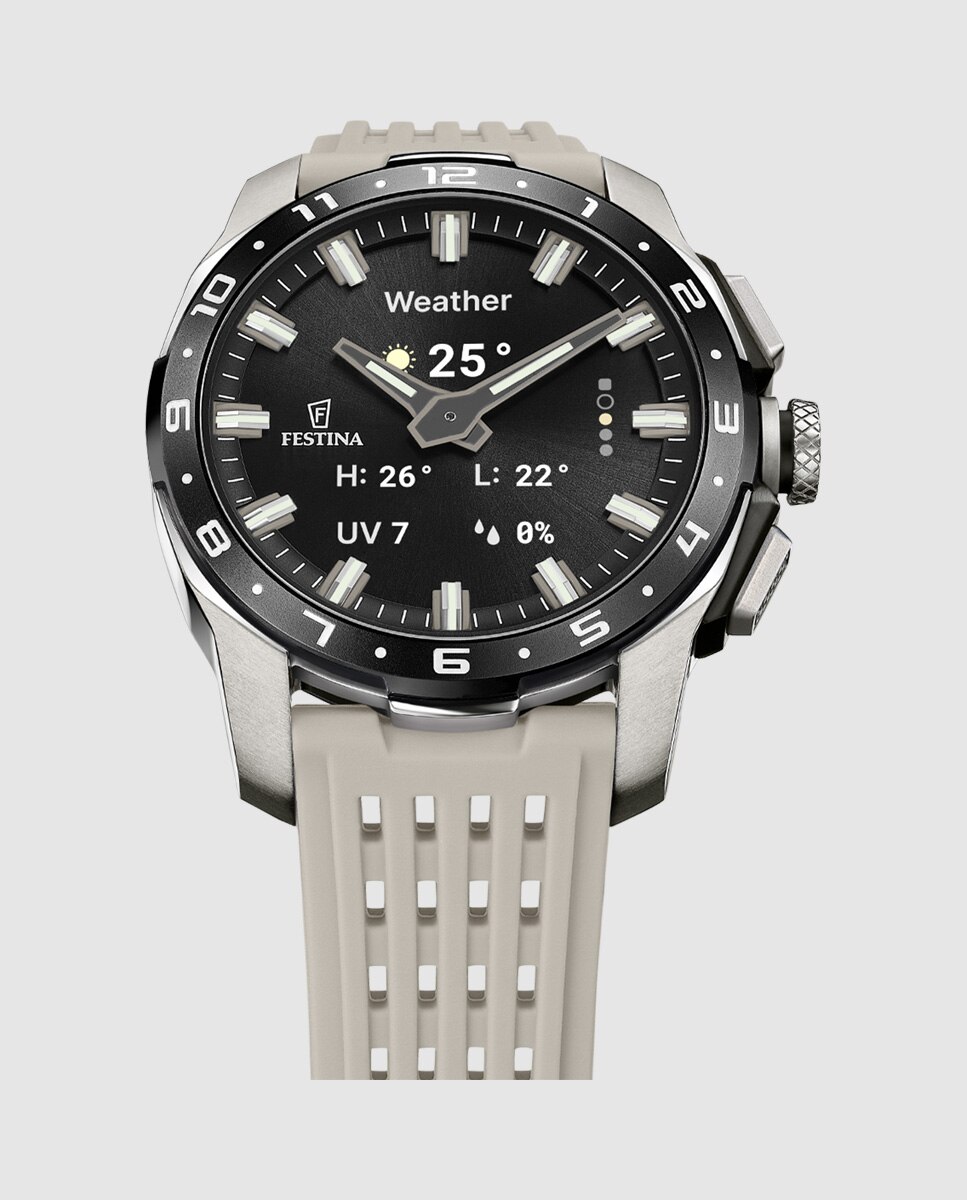 Smartwatch de hombre f23305 7 connected full d de caucho - Festina - Gris Gris-3