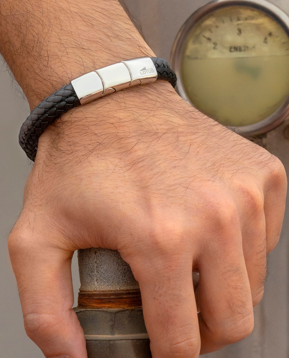 Pulsera de hombre lotus style ls2530-2/1 urban man acabado brillo - Negro Negro-2