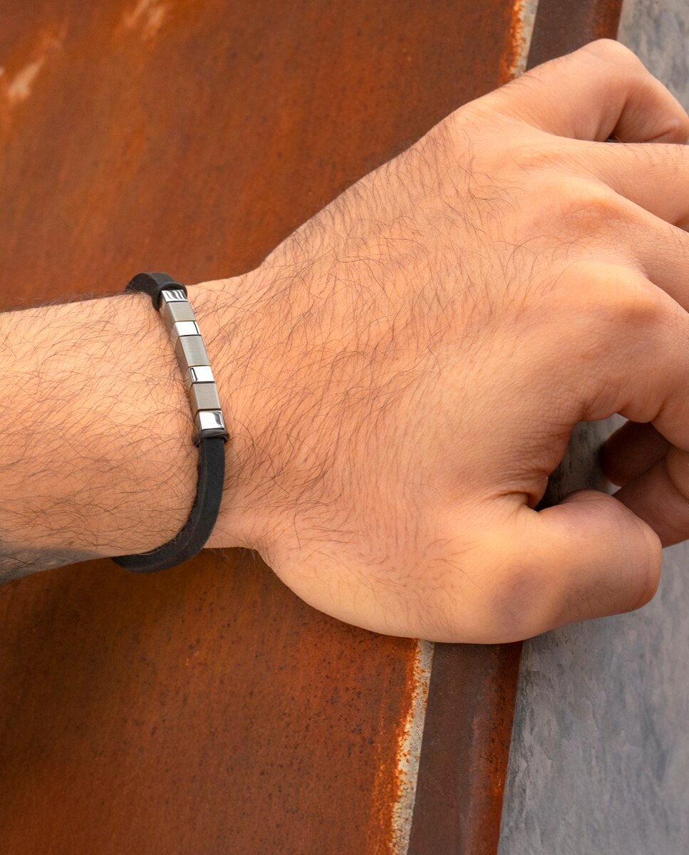 Pulsera de hombre lotus style ls2538-2/4 silent impact - Plata Plata-2
