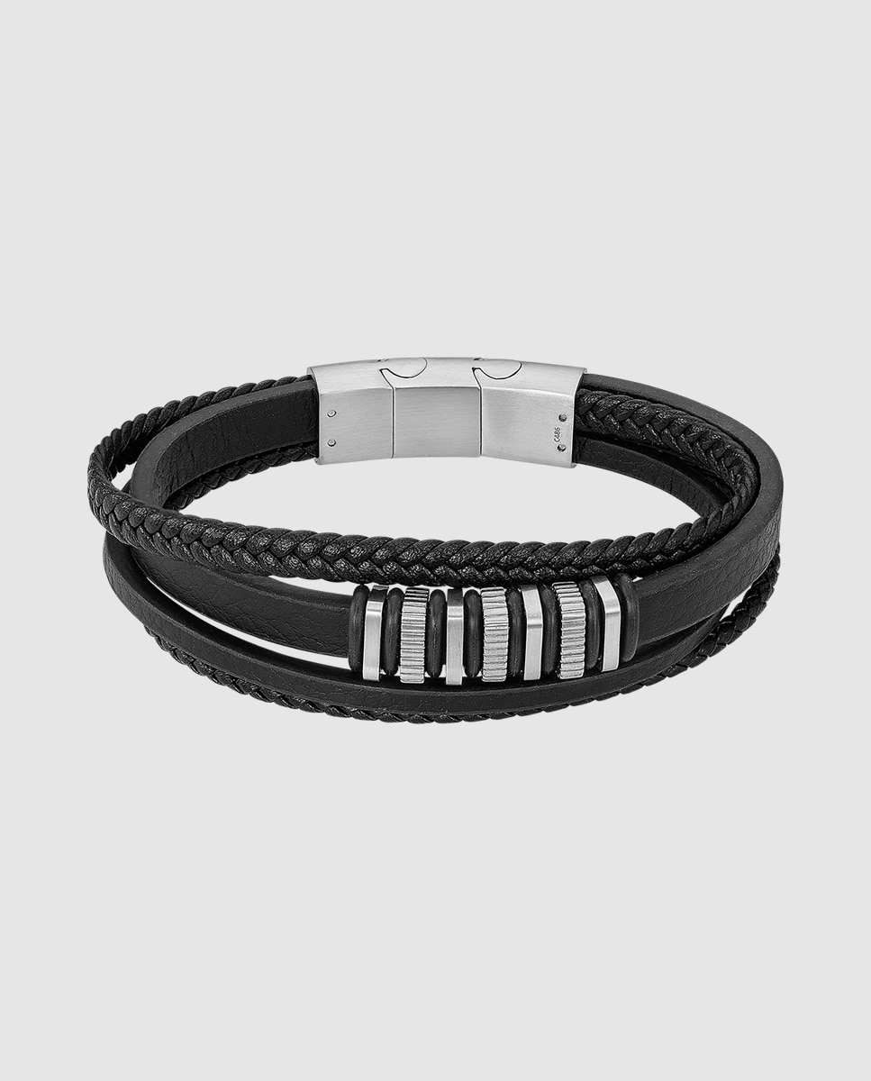 Imagen 0 de Pulsera de hombre lotus style ls2591-2/1 iron road acabado mate Plata