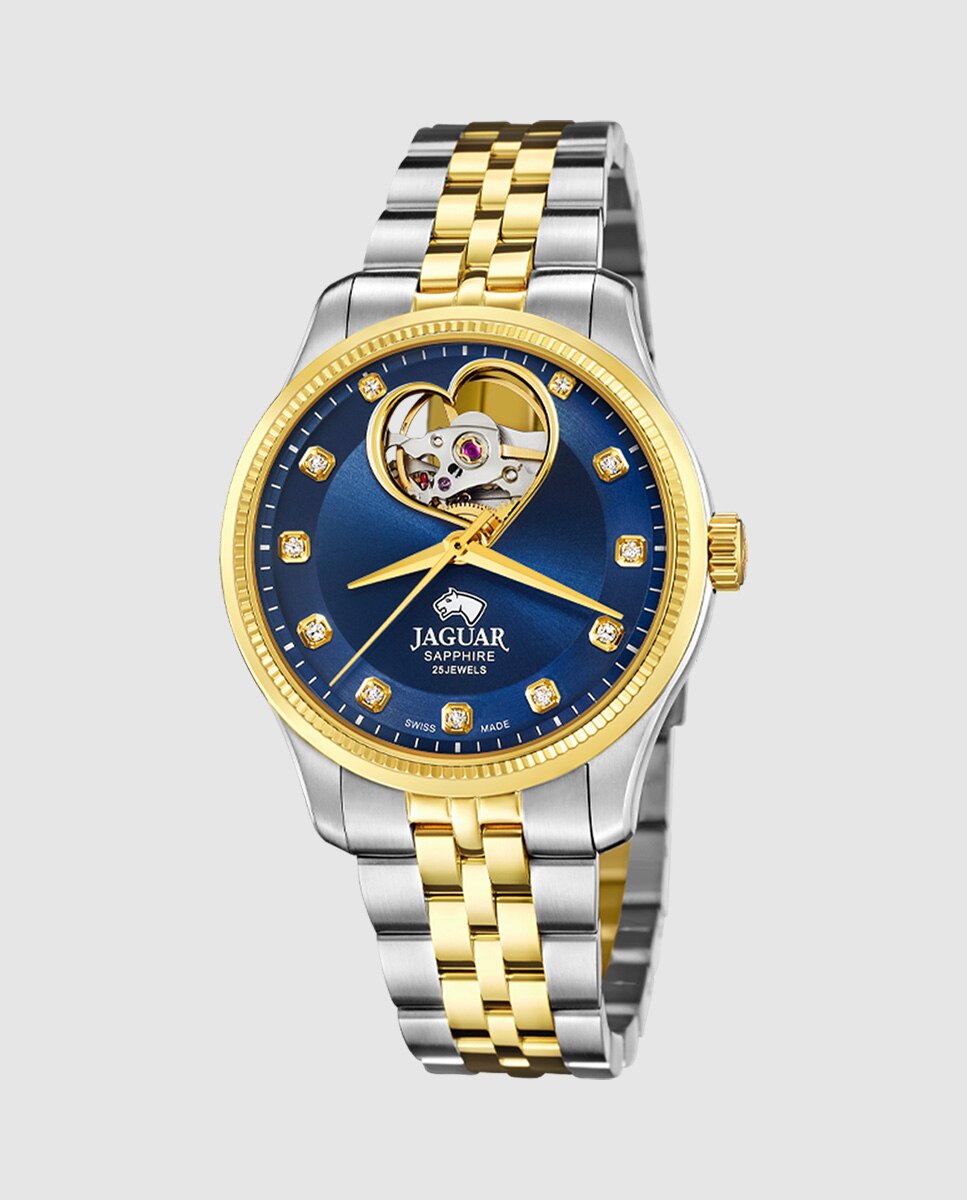 Reloj de mujer j995/6 swiss made automático de acero multicolor con correa adicional de regalo - Jaguar - Multicolor Multicolor-1