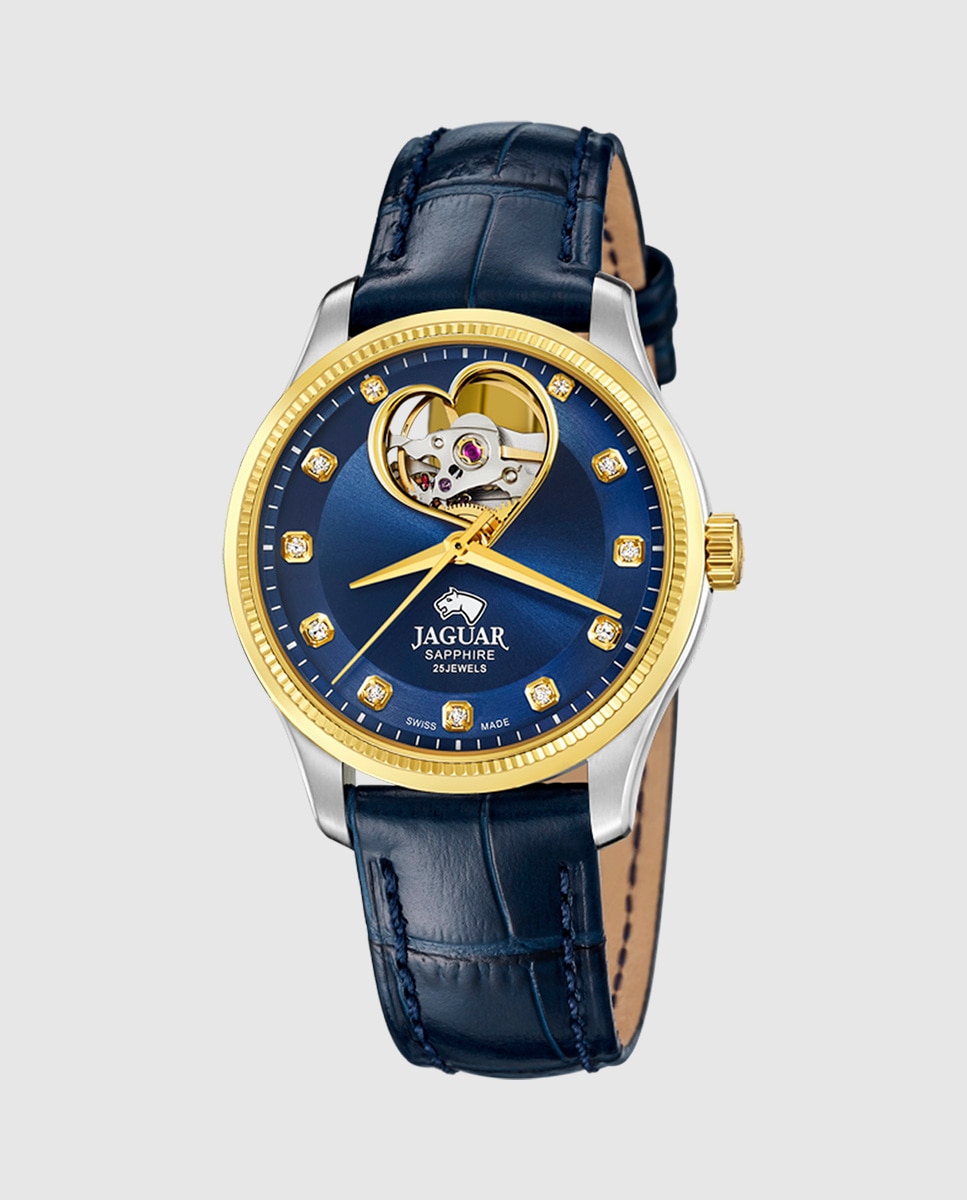 Reloj de mujer j995/6 swiss made automático de acero multicolor