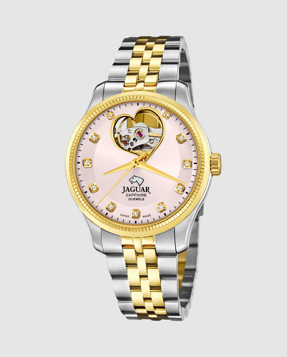 Reloj de mujer j995/5 swiss made automático de acero multicolor con correa adicional de regalo - Jaguar - Multicolor Multicolor-1