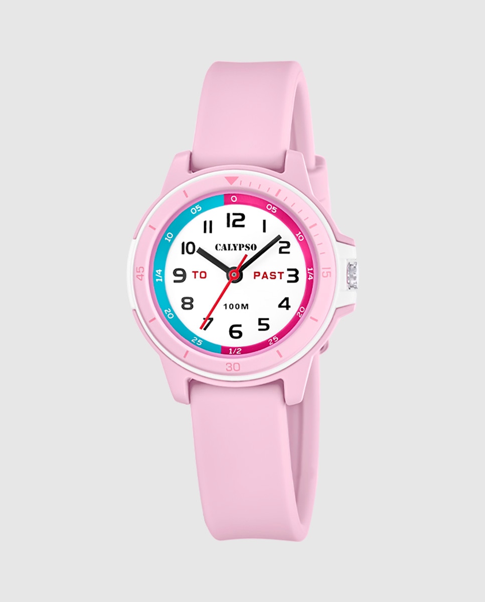 Reloj analógico unisex k5881 1 my first watch de caucho - Calypso - Rosa Rosa-1