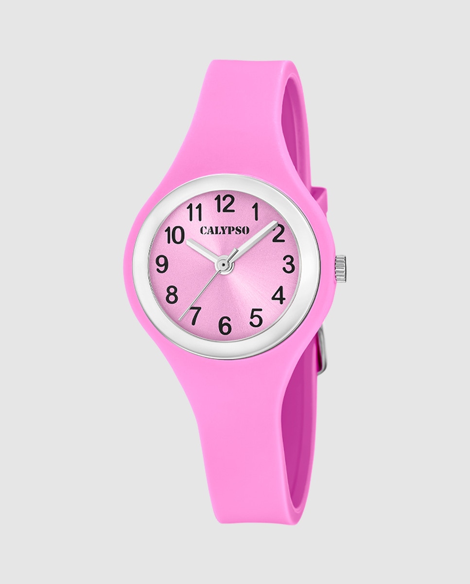 Reloj de mujer K5877/2 Trendy de caucho - Calypso - Rosa Rosa-1