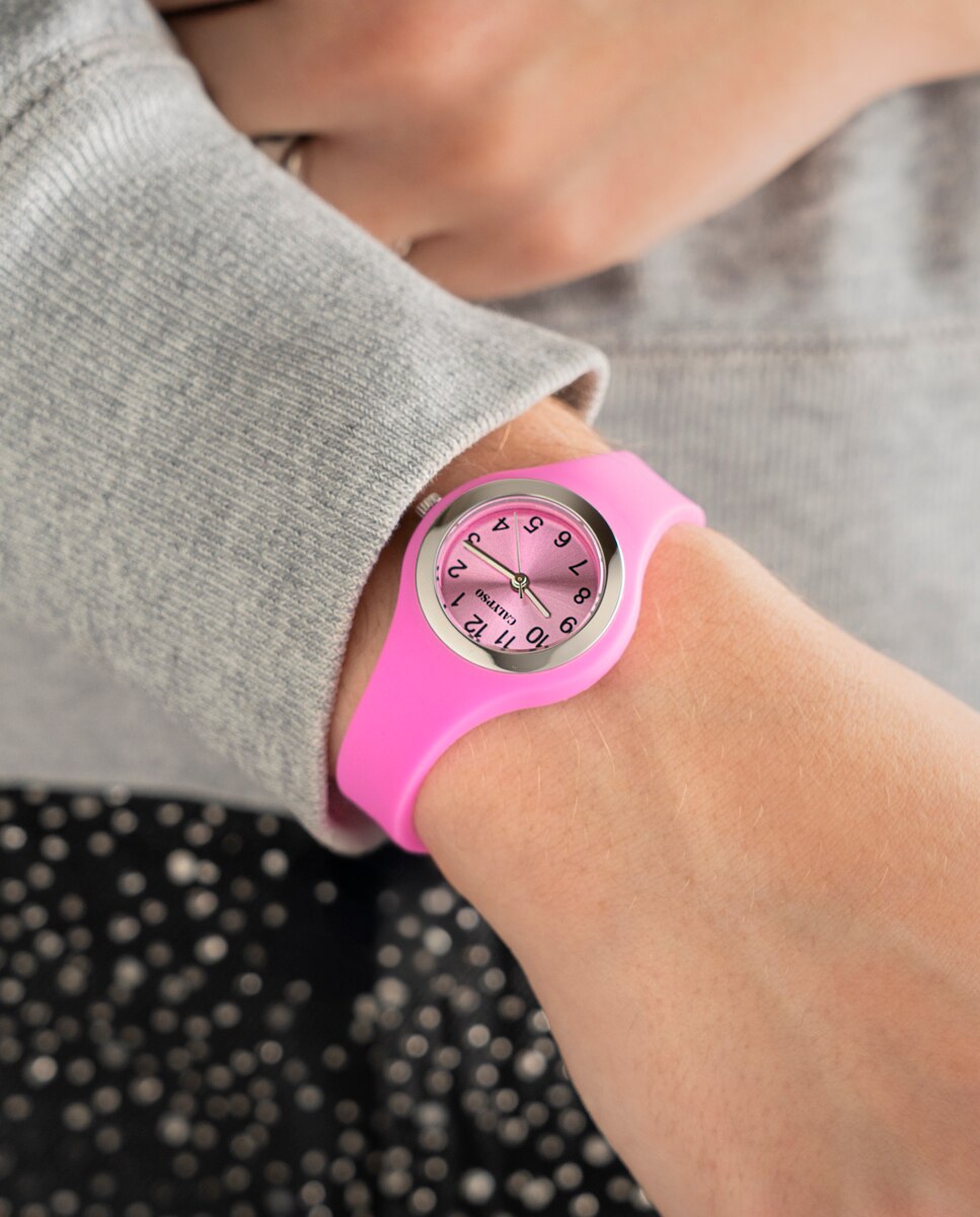 Reloj de mujer K5877/2 Trendy de caucho - Calypso - Rosa Rosa-2