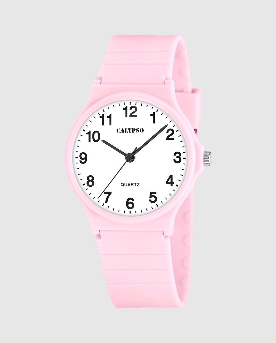 Reloj analógico de mujer K5880 2 Sweet Time de caucho - Calypso - Rosa Rosa-1