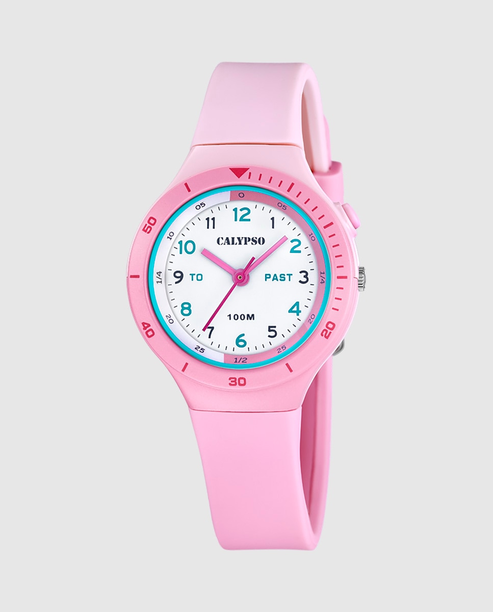 Reloj analógico unisex k5882 1 my first watch de caucho rosa - Calypso - Rosa claro Rosa claro-1