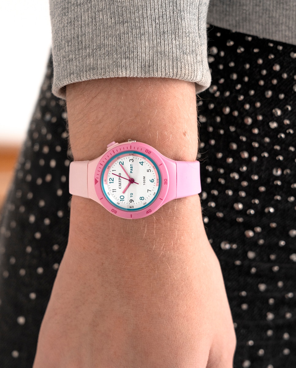 Reloj analógico unisex k5882 1 my first watch de caucho rosa - Calypso - Rosa claro Rosa claro-2