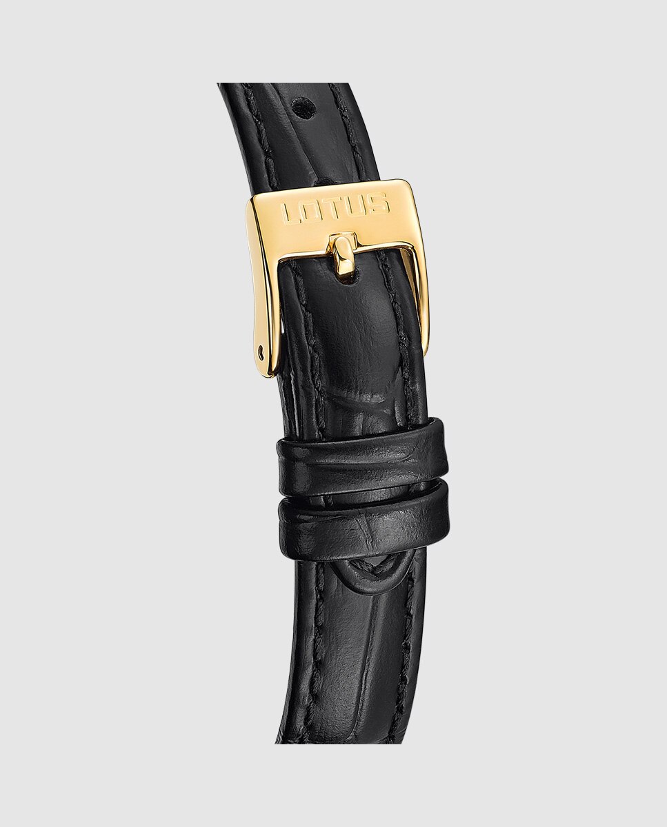 Reloj de mujer 19083/1 square series de piel - LOTUS - Negro Negro-4