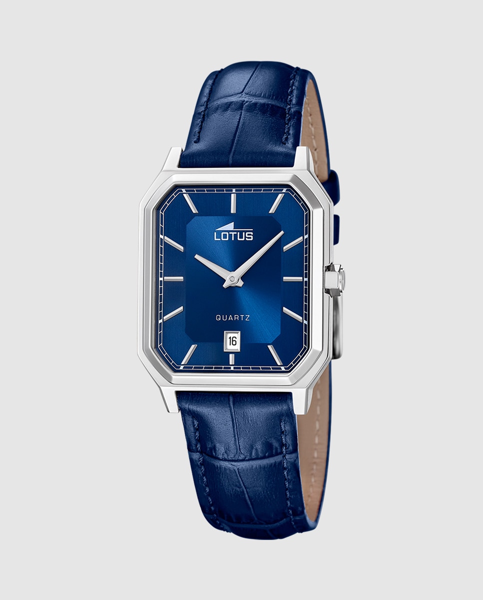 Reloj de hombre 19080/2 square series de piel azul - LOTUS - Azul oscuro Azul oscuro-1