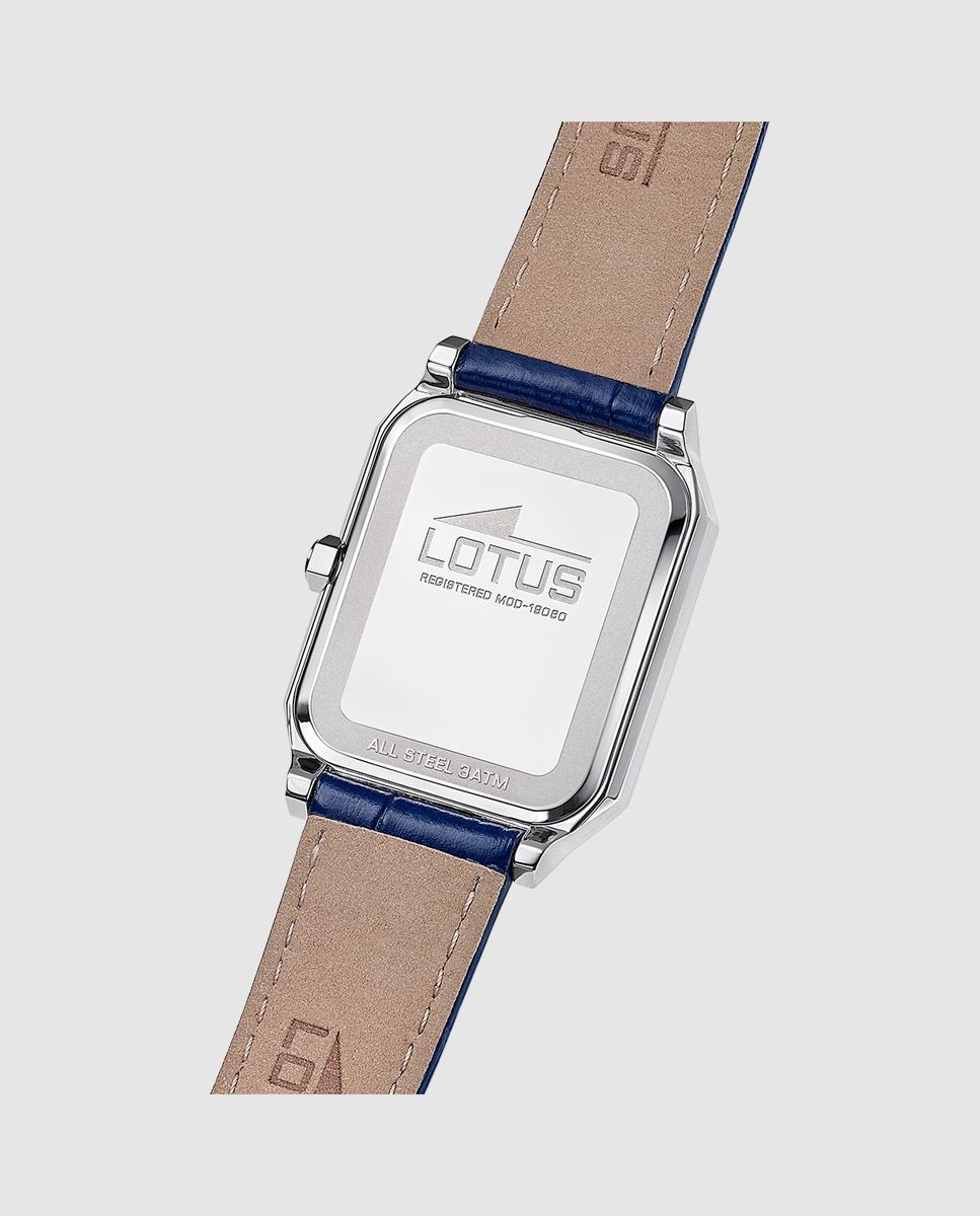 Reloj de hombre 19080/2 square series de piel azul - LOTUS - Azul oscuro Azul oscuro-3